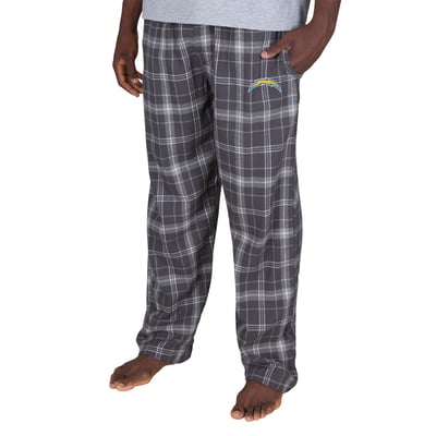  Los Angeles Chargers Concepts Sport Ultimate Plaid Flannel Pants - Charcoal